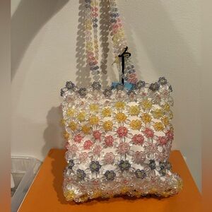 Cynthia Rowley Multicolor Beaded Shoulder Bag